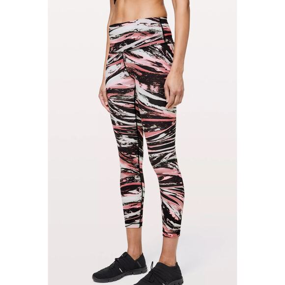 Lululemon Wunder Under High-Rise Full-On Luxtreme 7/8 Color‎ Splash Multi Size 4 - Picture 1 of 9
